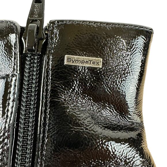 Paul Green NWOB Panache Patent Leather Waterproof Black Bootie Size 5 UK US 7.5 - Picture 7 of 9